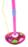 Singing Star Party Children’s Toy Stand Up Microphone Play Set w/ Built In Speaker, Adjustable Height