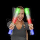 12 Pack – LED Foam Light Stick Baton Supreme – Multicolor Color Changing