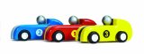 Le Toy Van 3 Wooden Pullback Racers – Scaled for Wooden Garage Sets