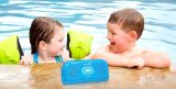 Pyle PBTW20BK Surf Sound 2-In-1 Waterproof Wireless Bluetooth Stereo Speaker and Microphone for Call Answering, Black