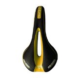 Fixed Gear Bike Saddle Hollow-out Super Soft Bicycle Seat (yellow)