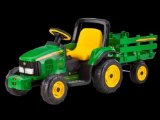 John Deere Battery-Powered 12 Volt Farm Tractor/Trailer