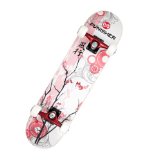 Punisher Cherry Blossom Complete Skateboard, Red, 31-Inch