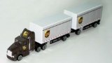 Daron UPS Die Cast Tractor with 2 Trailers