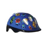 USA Helmet V-6 Toddler Bicycle Helmet, Blue with Robots