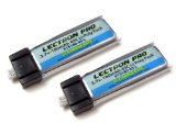 2-Pack of 3.7 volt – 180mAh 45C Lipos for Blade mCX, mCX2, mSR, mSR X, Nano QX, & UMX AS3Xtra