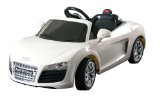 Dexton Audi R8 Spyder Ride On, White