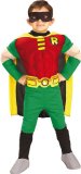 Rubies DC Comics Teen Titans Deluxe Muscle Chest Robin Costume, Small