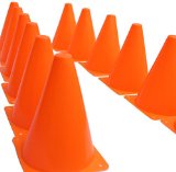 Dazzling Toys Traffic Orange Cones – Pack of 12 (D071)