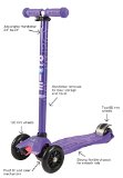 Limited Edition Anodized Purple Maxi Micro Scooter with T-bar