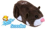 Zhu Zhu Pets Scoodles Dark Brown & White Hamster Kids TOY
