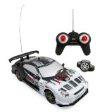 Super Fast Drift King R/C Sports Car Remote Control Drifting Race Car 1:24 + Headlights, Backlights, Side Lights + 2 Sets of Tires