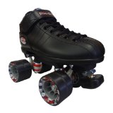 Riedell R3 Black Speed Skates – R3 Black Quad Speed Roller Derby Skate