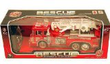 10″ R/C Rescue Fire Engine Truck Remote Control Kids Toy with Extending Ladder & Lights