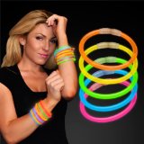 8″ Glow Stick Bracelets Mixed Colors (Tube of 100)