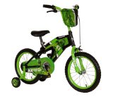 Kawasaki Mono Boys 16- Inch Bike, Black/Green