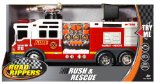 Toy State 14″ Rush And Rescue Police And Fire – Hook And Ladder Fire Truck