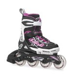 Rollerblade Girl’s Junior Spitfire XT US 2 through 5 Adjustable Size Skate, Silver/Purple
