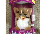 Original Electronic FURBY GRAY WITH BLACK SPOTS AND PINK TUMMY, PINK INNER EARS (1998 Tiger Electronics)