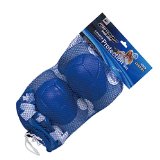 6 pcs Kids Children Roller Bicycle Bike Skateboard Extreme Sports Bogu Protector Guards Pads Sport Protective Gear Safety Pad Safeguard Knee Elbow Wrist Support Pad Set (Blue)