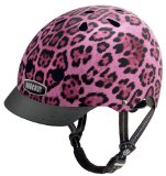 Nutcase Pink Cheetah Matte Street Helmet, Small