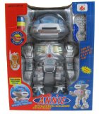 Annie The Interactive Voice Command Talking Space Robot – Remote Control RC Dancing Robot Toy for Kids with Missile Launcher (color may vary)