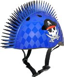 Raskullz Eye Patch Pirate Mohawk Helmet, Blue