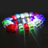 Etekcity® Colorful LED Finger Lights Light-up Rings Gadgets Toys for Kids Parties Halloween Christmas and other Festival Days(80 pcs)