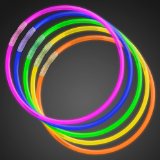 50 22″ Premium Glow Stick Necklaces Assorted Colors Glowsticks