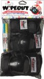 Wipeout Youth 3-Pack Pad, Black, Medium