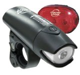 Planet Bike Beamer 1 and Blinky 3 LED Bicycle Light Set
