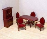 Melissa & Doug Deluxe Doll – House Dining Room Furniture