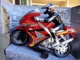 Grand Motorcycle with Rider Full Size 12″ Inches Long with Lights & Sound Friction Powered