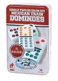 Cardinal 91 Double 12 Color Dot Dominoes in Tin (Styles May Vary)