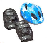 Sport DirectTM Mountain Bicycle Helmet & Saftey Pads Set Childrens Childs Boys