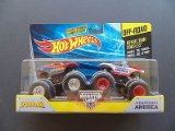 2014 Hot Wheels Off-Road Monster Jam Demolition Doubles SpiderMan & Captain America