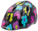 Giro Kid’s Rascal Bike Helmet (Black/Hot Pink Fab Flowers, Universal Toddler Small/Medium)