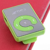 Mini Clip USB MP3 Player With Micro TF/SD card Slot (128M – 8GB) +earphone Green