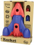 Green Toys Rocket with 2 Astronauts Toy Vehicle Playset, Red/Blue