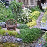 Miniature Fairy Garden Vine Twig Bench