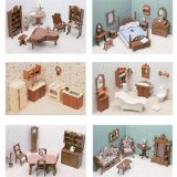 Greenleaf Doll Houses 6 Room Furniture Set (assembly required)