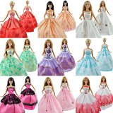Yiding Lot 5 P 5x Fashion Handmade Clothes Dresses Grows Outfit for Barbie Doll
