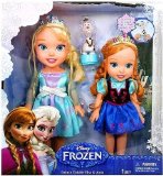 Disney Frozen Deluxe Toddler Elsa and Anna Dolls
